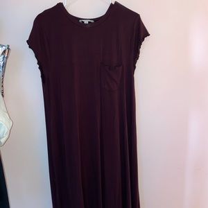 Dark Plum T-Shirt Dress